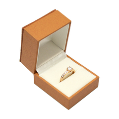 Estuche Vini Piel Italia Rígido Para Anillo