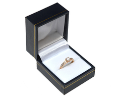 Estuche Rigido Azul Para Anillo