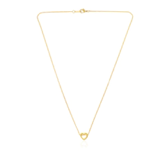 Collar De Corazón 40Cm. Chapa De Oro 22K - comprar en línea