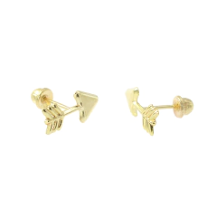 Broqueles Flecha Lisa. Oro 10K - comprar en línea