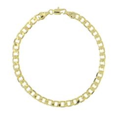 Pulso Barbado 4mm. Oro Laminado 18k