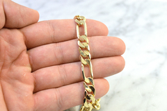 Cadena Eslabón 3X1 Fígaro 8mm. Oro Laminado 18k en internet