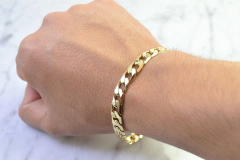 Pulso Barbado 8mm. Oro Laminado 18k en internet