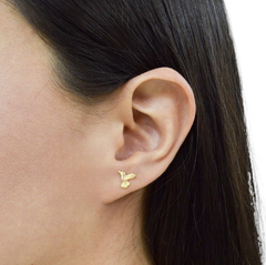 BROQUELES COLIBRÍ MEDIANO. ORO 10K - comprar en línea