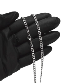 Cadena Barbada 4mm. Acero - comprar en línea