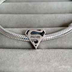 Berloque Super Mãe Prata 925