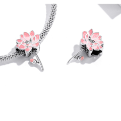 Berloque Flor de Lótus - Asttery® | Berloques, Braceletes, Separadores| Prata 925