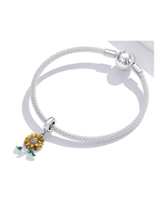 Berloque Girassol Prata 925