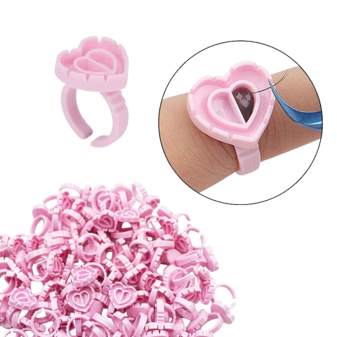 Pacote Com 10 Anéis Para Fan Rosa