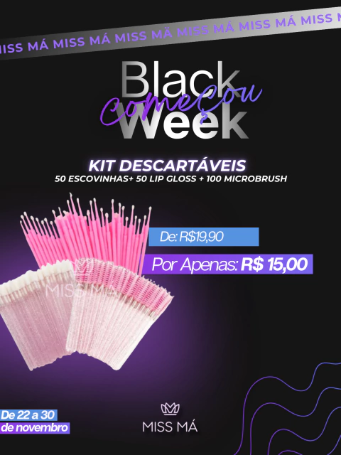 Kit Descartáveis (Cores Sortidas)