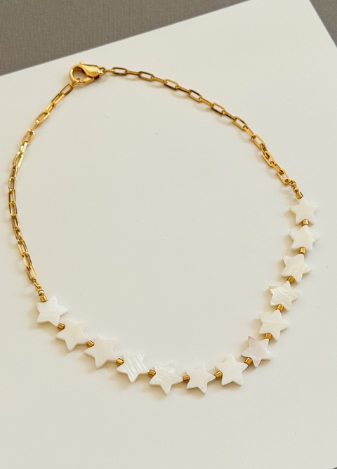 Colar Estrelas Madrepérola Corrente - comprar online