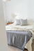Pie de cama / Manta Clara Gris - RIA DECO