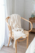 Pie de cama / Manta gasa rustica off white - comprar online