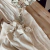 Cortina de baño gasa beige