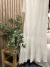 Cortina de baño gasa volados off white en internet
