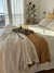 Pie de cama / Manta Clara canela - comprar online