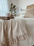 Pie de cama / Manta Clara arena - comprar online