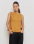 Blusa Fenda - Caramelo