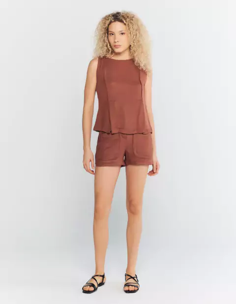 Short Dominic - Marrom Queimado