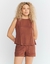 Blusa New Fenda - Marrom Queimado