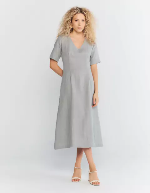 Vestido Francisca - Cinza