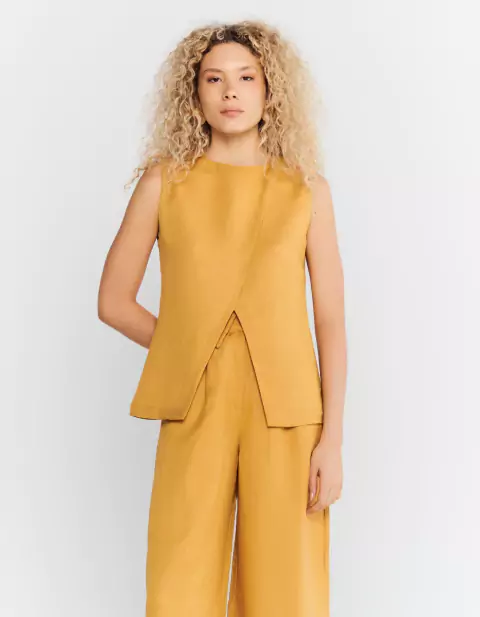 Blusa Laura - Amarelo Mostarda