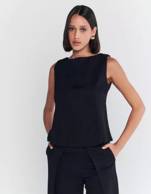 Blusa New Fenda - Preto