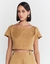 Cropped Lato - Caramelo Claro - comprar online