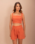 Cropped Tina - Laranja Queimado
