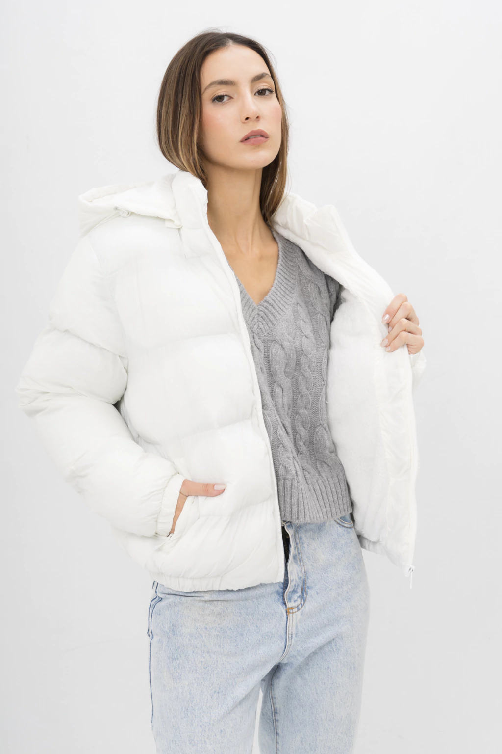 CAMPERA CON CORDERITO CARMELA (1406)