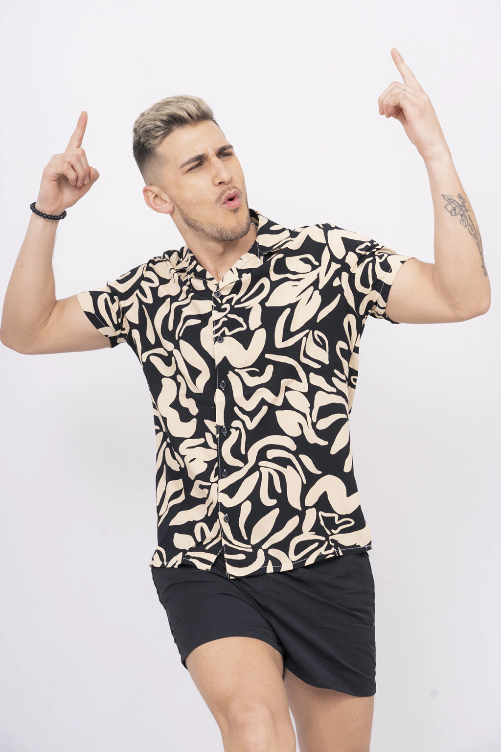 camisa rayon poplin flores