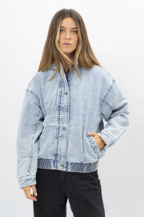 campera de jean con corderito