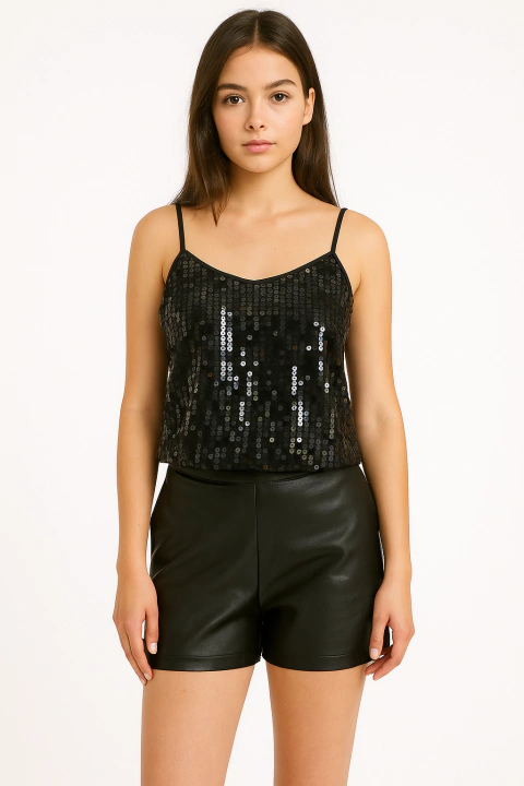 MUSCULOSA CON LENTEJUELAS 2632 - comprar online