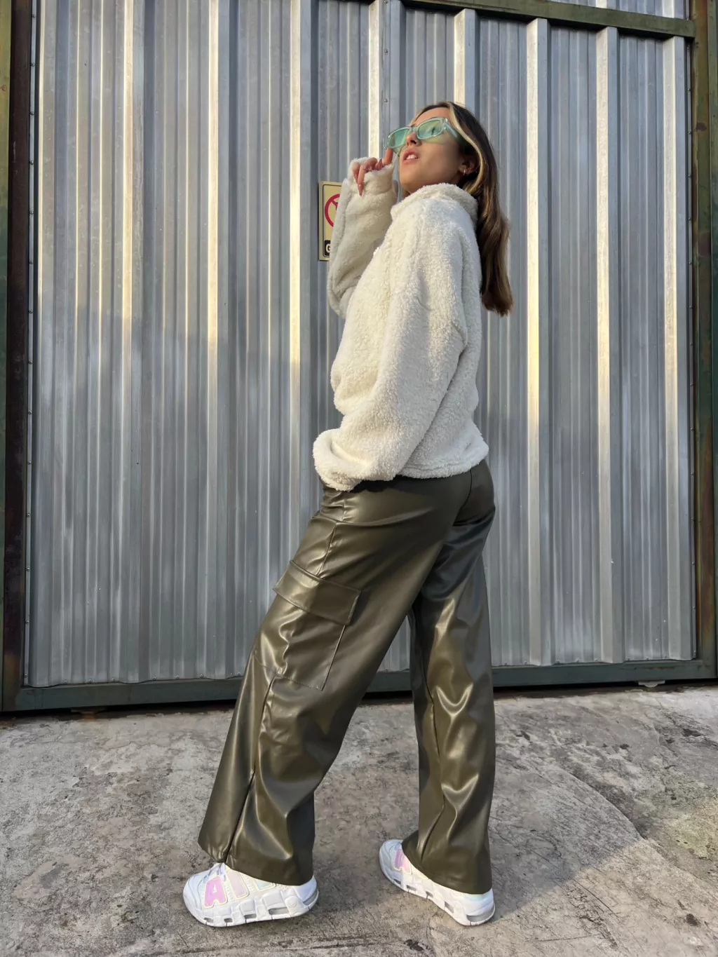 pantalon cargo engomado