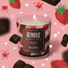 Vela Fondue Chocolate com Morango 170g