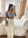 CROPPED JU AZUL