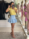 CROPPED ALFAIATARIA AMARELO