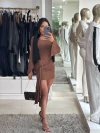 VESTIDO ARY MARROM