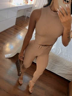 CONJUNTO DUDA CROPPED ZARA NUDE - comprar online