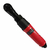 Llave crique neumática de encastre de 1/2 con selector de velocidad, color rojo y negro.