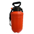 Pulverizador fumigador a presión de 8 litros, color naranja, con lanza y asa para transporte.