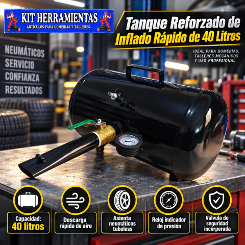 Tanque de inflado 40 litros
