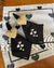 JOGO AMERICANO DUPLA FACE HEART PRETO - comprar online