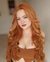 Aplique Mega Hair Ruivo 8.77 Ondulado na internet