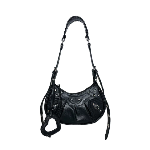 Bolsa Baguete Com Apliques Couro - comprar online