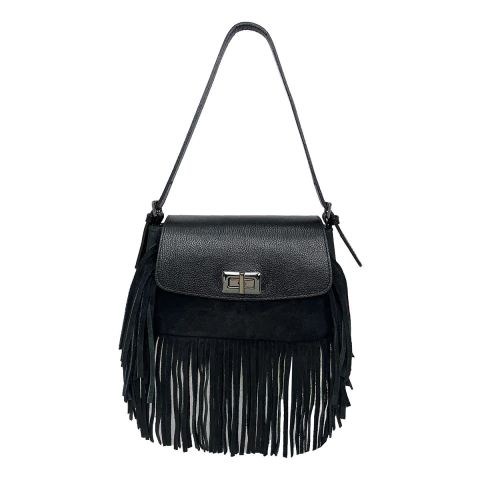 Bolsa Camurça e Franja Couro - comprar online