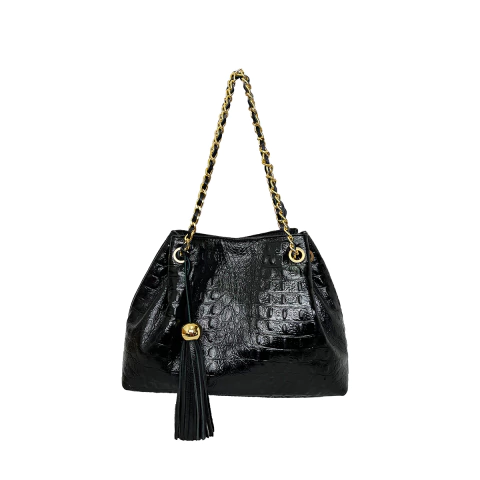 Bolsa Jana Pequena Couro Croco - comprar online