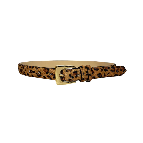 Cinto 100% Couro Abaulado Animal Print - comprar online