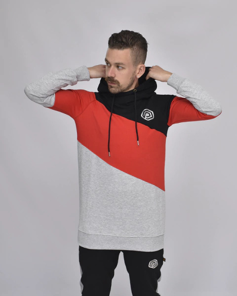 Buzo Rústico Tricolor con Capucha