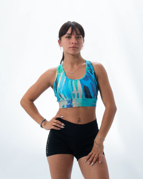 TOP CON RECORTE SUBLIMADO - comprar online